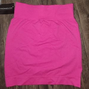 Pink pencil skirt